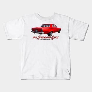 1963 Plymouth Savoy 2 Door Sedan Kids T-Shirt